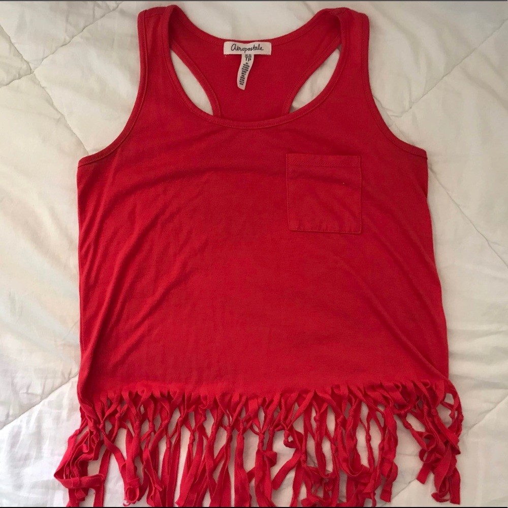 Aeropostale Fringed Tank Top